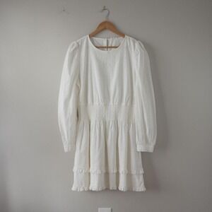 Splendid x Cella Jane White Eyelet Lace Mini Dress